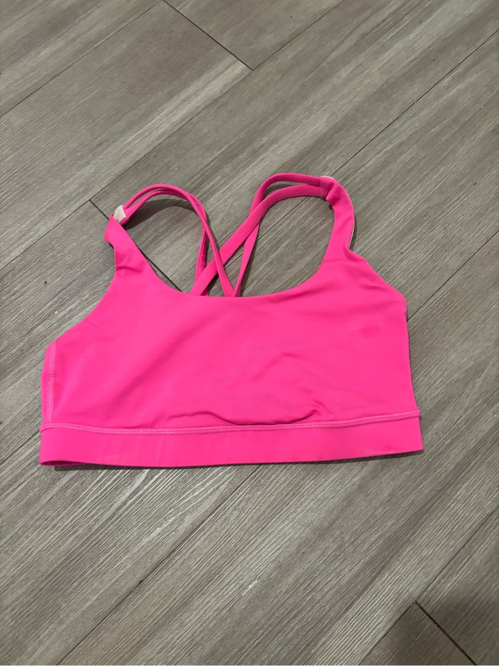 Lululemon Size 4 Women's Hot Pink Strappy Sports Bra